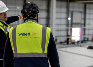 Willett Food Projects manager inspecting a new food factory